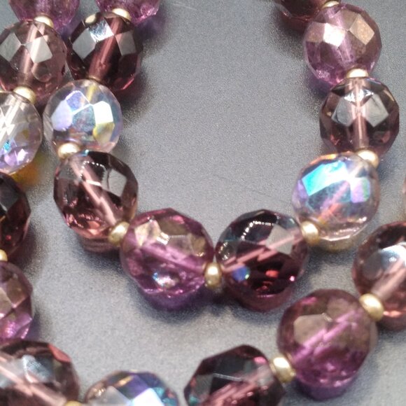Joan Rivers Purple Crystal Firepolish Beaded 36'' Necklace - Picture 4 of 5